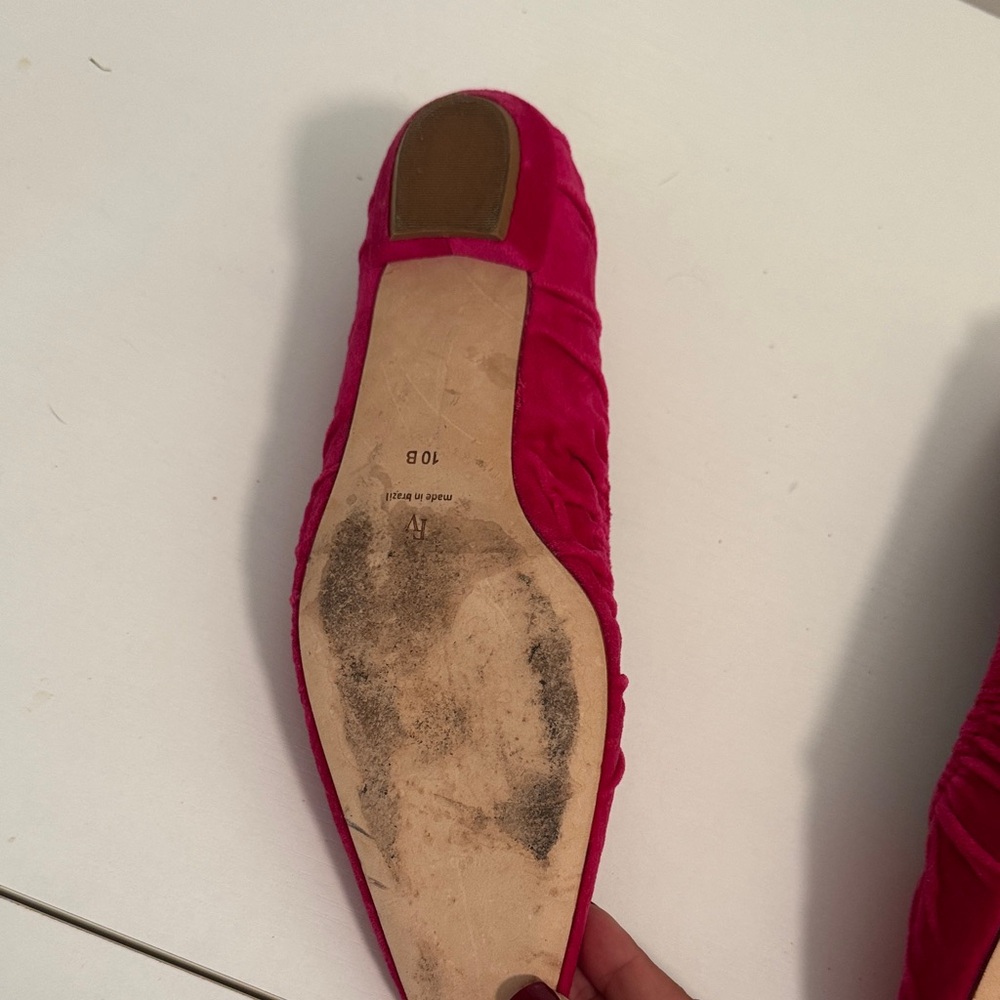 Frances Valentine Pink Velvet Heel - Picture 4 of 6